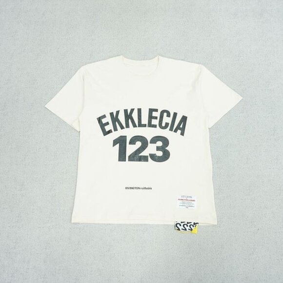 RIVINGTON ROI REBIS Ekklecia Trend 123 Short Sleeve Cream Tee